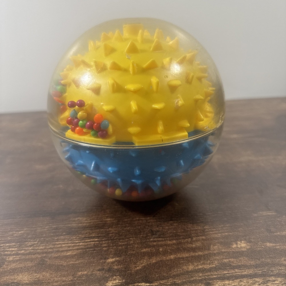 Vintage Playskool Roll N Rattle Tumble Down Beads Ball Sensory Toy Autism SpecEd